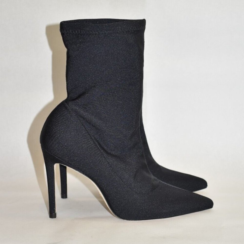$650 Stuart Weitzman 100 Pointed Toe Stretch Boot… - image 2